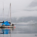 Solitary Sechelt Inlet Sailboat